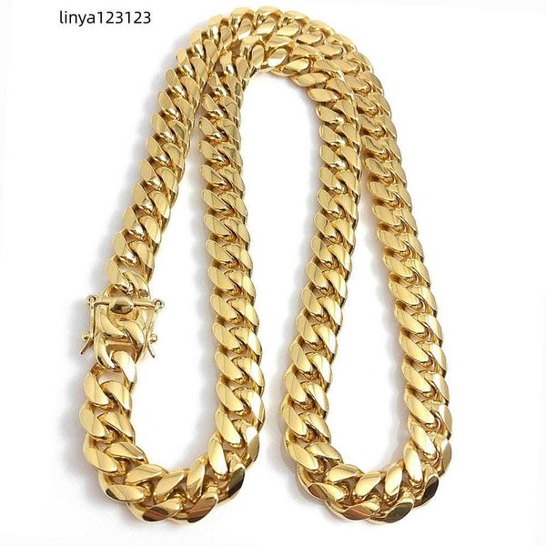 gold miami cuban link chain necklace men hip hop stainless steel jewelry necklaces, Silver
gold miami cuban link chain necklace men hip hop stainless steel jewelry necklaces, Silver