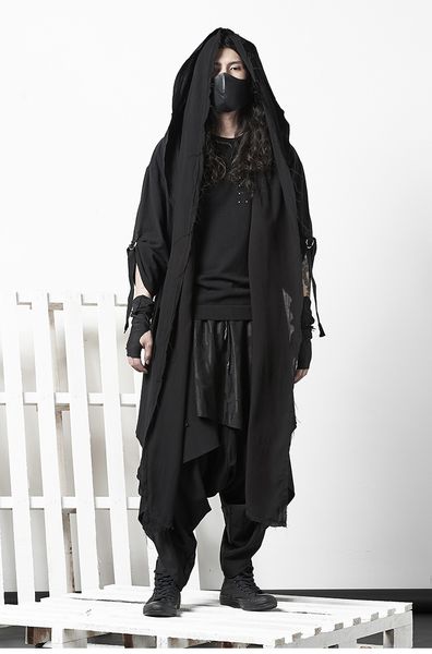 men's trench coats thin cloak personality casual jacket male trendy gothic fake two overtheknee robes 230826, Tan;black
men's trench coats thin cloak personality casual jacket male trendy gothic fake two overtheknee robes 230826, Tan;black