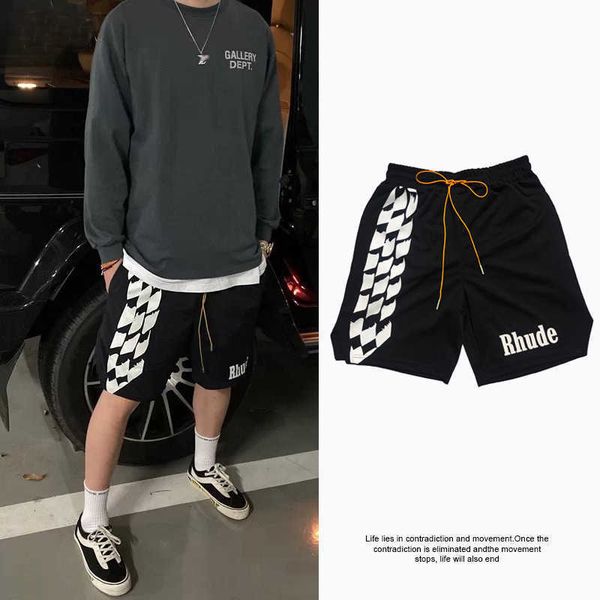 trendy rhude shorts men's casual large size sports street hip hop mesh basketball shorts capris, White;black
trendy rhude shorts men's casual large size sports street hip hop mesh basketball shorts capris, White;black