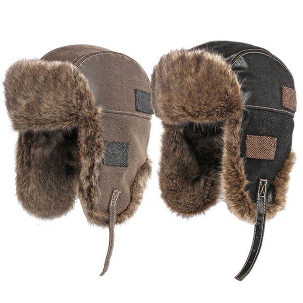 beanie/skull caps ht4098 russian hat thick warm leather winter hat men women windproof fluffy fur bomber hat ski earflap cap russian ushanka, Blue;gray
beanie/skull caps ht4098 russian hat thick warm leather winter hat men women windproof fluffy fur bomber hat ski earflap cap russian ushanka, Blue;gray