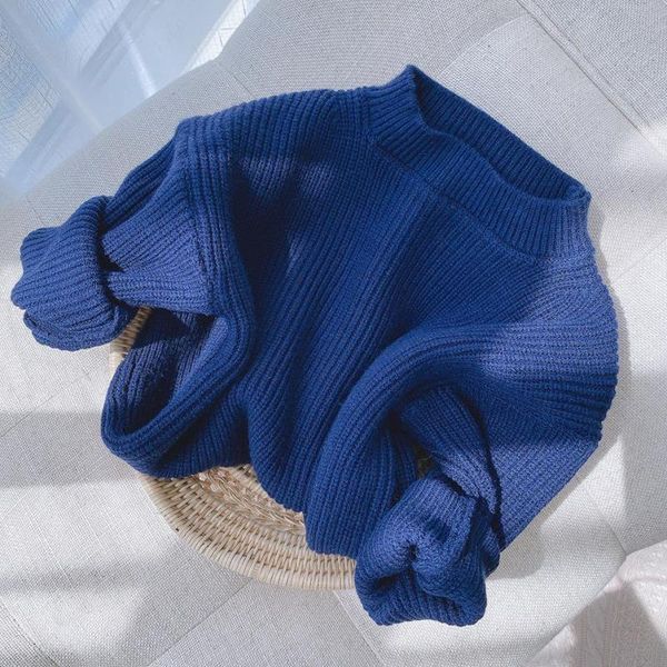 pullover 5 color kids baby boys girls sweaters autumn winter warm thick soft knitted solid color long sleeve sweater outwears 9m-6y 230826, Blue
pullover 5 color kids baby boys girls sweaters autumn winter warm thick soft knitted solid color long sleeve sweater outwears 9m-6y 230826, Blue