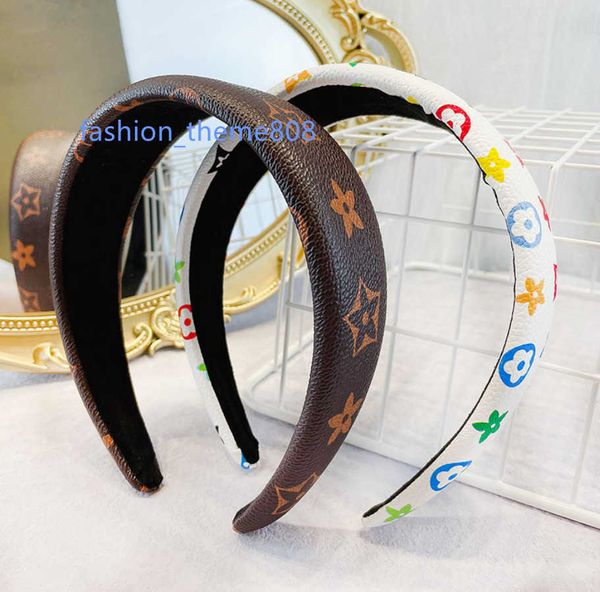 fashion leather headband women luxury brand designer mixed color wide-sided striped headband all-match hair accessories and jewelry, Silver
fashion leather headband women luxury brand designer mixed color wide-sided striped headband all-match hair accessories and jewelry, Silver