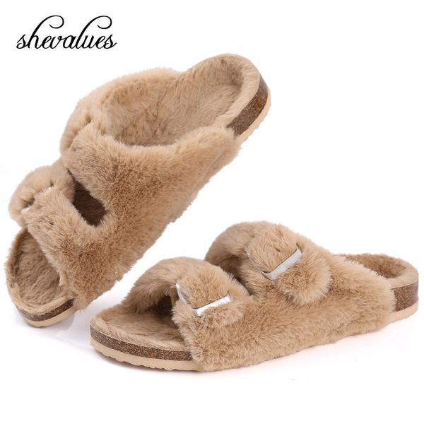slippers shevalues plush women's slippers winter fashion fur slippers indoor fluffy slipper outdoor adjustble straps flip flops 230826, Black
slippers shevalues plush women's slippers winter fashion fur slippers indoor fluffy slipper outdoor adjustble straps flip flops 230826, Black