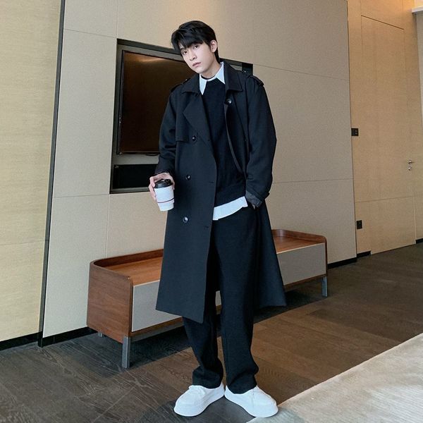 men's trench coats oversized men winter coat double breasted long sleeves lapel buttons keep trendy loose outwear mid length c15 230826, Tan;black
men's trench coats oversized men winter coat double breasted long sleeves lapel buttons keep trendy loose outwear mid length c15 230826, Tan;black