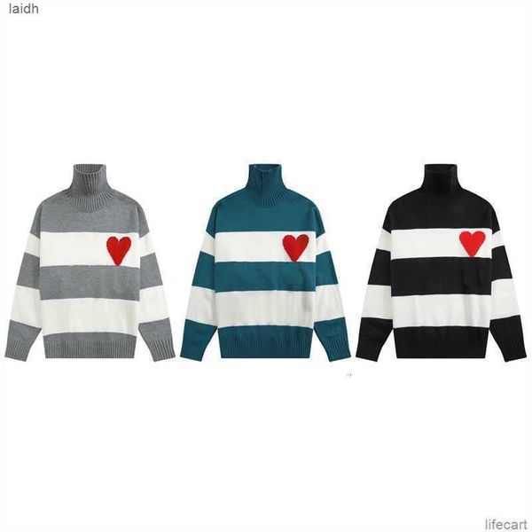 high collar france fashion designers paris sweaters amies de coeur embroidered a heart pattern turtleneck knitted for men women h29s, White;black
high collar france fashion designers paris sweaters amies de coeur embroidered a heart pattern turtleneck knitted for men women h29s, White;black