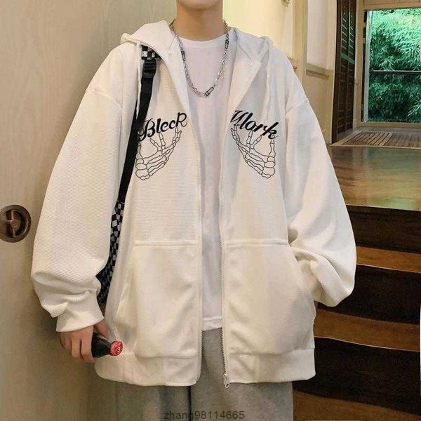 men's hoodies fashion y2k mens jacket coat harajuku punk patch zipper oversized streetwear hip hop gothic loose pocket man sweatshirts, Black
men's hoodies fashion y2k mens jacket coat harajuku punk patch zipper oversized streetwear hip hop gothic loose pocket man sweatshirts, Black
