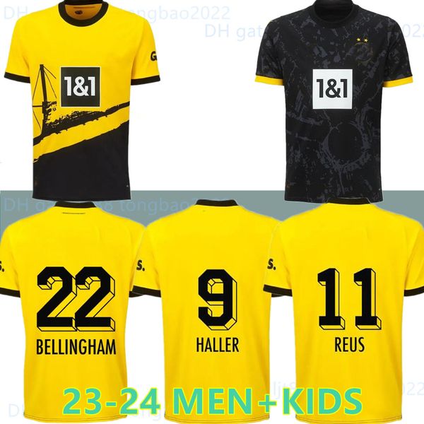 23 24 reus reyna soccer jerseys 2023 2024 home dortmund schulz brandt bellingham sancho haller shirt hazard witsel malen kids kit football u, Black;yellow
23 24 reus reyna soccer jerseys 2023 2024 home dortmund schulz brandt bellingham sancho haller shirt hazard witsel malen kids kit football u, Black;yellow
