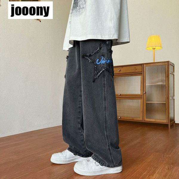 men's jeans y2k street hip-hop trend straight wide leg jeans couple casual loose jeans american retro star embroidered jeans men's, Blue
men's jeans y2k street hip-hop trend straight wide leg jeans couple casual loose jeans american retro star embroidered jeans men's, Blue