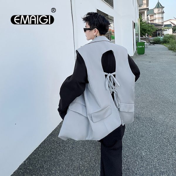men's vests men net celebrity fashion vintage casual loose niche hollow strap suit vest coat male japan korean streetwear waistcoat jac, Black;white
men's vests men net celebrity fashion vintage casual loose niche hollow strap suit vest coat male japan korean streetwear waistcoat jac, Black;white