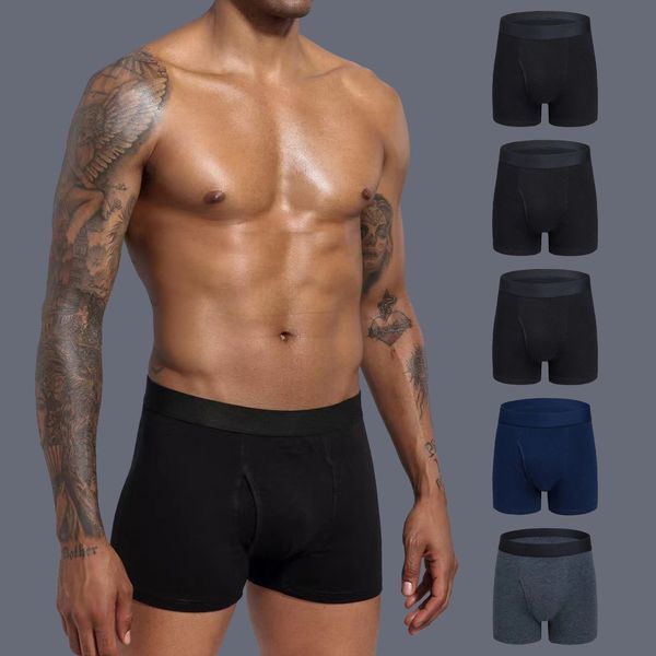 underpants 5pcs men's boxing shorts plus size cotton sports breathable underwear comfortable soft solid color seamless 230826, Black;white
underpants 5pcs men's boxing shorts plus size cotton sports breathable underwear comfortable soft solid color seamless 230826, Black;white