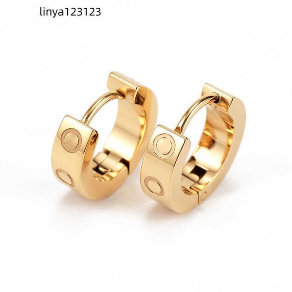 titanium steel stud earring for woman exquisite simple fashion c diamond ring lady earrings jewelry gift, Golden;silver
titanium steel stud earring for woman exquisite simple fashion c diamond ring lady earrings jewelry gift, Golden;silver