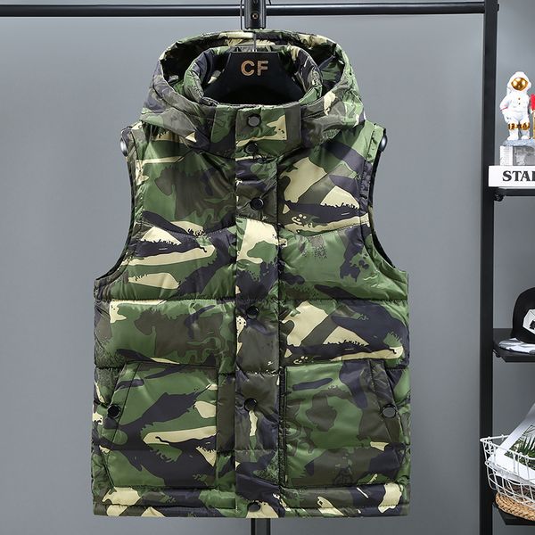 men's vests hooded vest fall jacket thick sleeveless coat thermal cotton men's camouflage 230826, Black;white
men's vests hooded vest fall jacket thick sleeveless coat thermal cotton men's camouflage 230826, Black;white