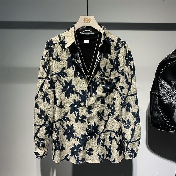 men's dress shirts 2023 spring and summer fashion fried street rascal handsome loose relaxed port brand long sleeve flower shirt 230826, White;black
men's dress shirts 2023 spring and summer fashion fried street rascal handsome loose relaxed port brand long sleeve flower shirt 230826, White;black