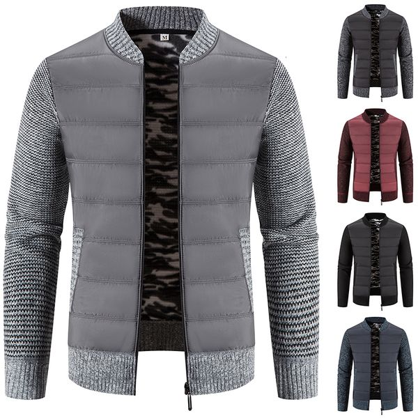 men's jackets male autumn spring baseball collar coat knit sweater jacket zipper open cardigan fashion sweatshirts fleece warm men', Black;brown
men's jackets male autumn spring baseball collar coat knit sweater jacket zipper open cardigan fashion sweatshirts fleece warm men', Black;brown