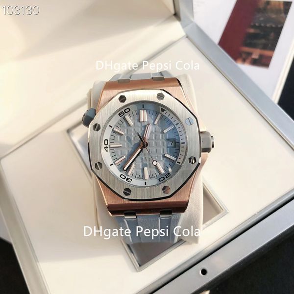 luxury men's watches automatic mechanism 15720 15500 watch 42mm satch 316l sapphire glass super factory rubber bracelet waterproof lumi, Slivery;brown
luxury men's watches automatic mechanism 15720 15500 watch 42mm satch 316l sapphire glass super factory rubber bracelet waterproof lumi, Slivery;brown
