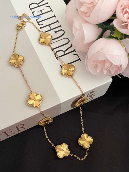 high-end style designer brand four leaf clover chokers necklaces luxury stainless steel 18k gold plated necklace torques fashion lovers vaca, Golden;silver
high-end style designer brand four leaf clover chokers necklaces luxury stainless steel 18k gold plated necklace torques fashion lovers vaca, Golden;silver