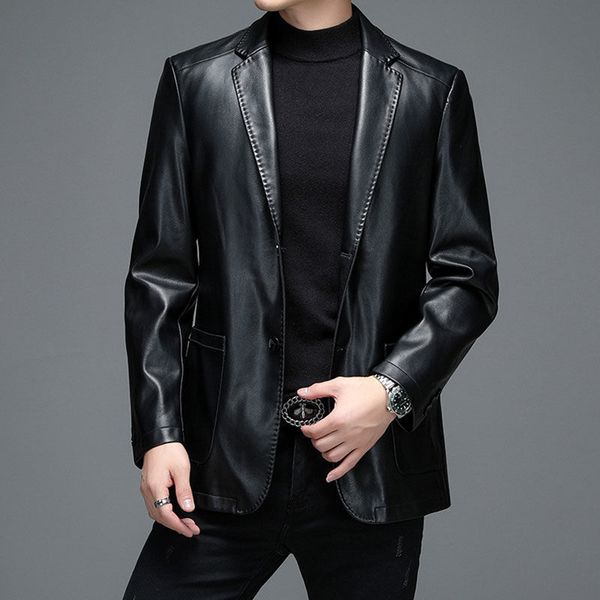 men's jackets spring autumn men leather jackets genuine sheepskin leather men solid color coats leather blazer suits slim casual jacket, Black;brown
men's jackets spring autumn men leather jackets genuine sheepskin leather men solid color coats leather blazer suits slim casual jacket, Black;brown