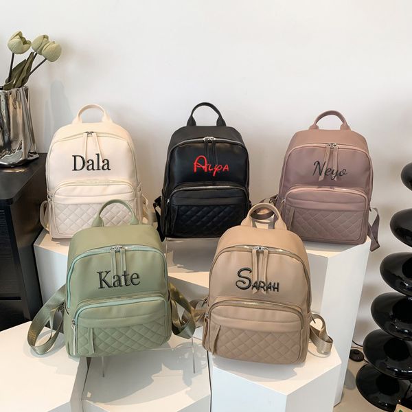 school bags personalized embroidered name women's backpack fashion bag travel student 230826
school bags personalized embroidered name women's backpack fashion bag travel student 230826