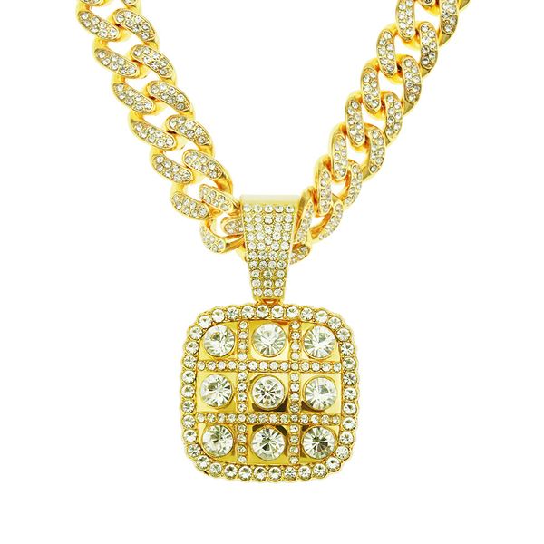 hip hop men rapper diamond pendant necklace shiny square pendant micro-inset zircon jewelry night club accessory sweater collarbone cuban ch, Silver
hip hop men rapper diamond pendant necklace shiny square pendant micro-inset zircon jewelry night club accessory sweater collarbone cuban ch, Silver