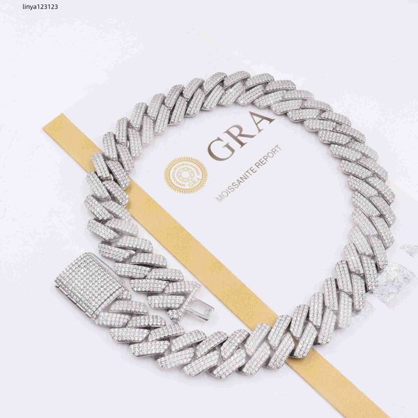 custom vvs moissanite diamond iced out 925 sterling silver cuban link chain pass diamond test 19mm hip hop men necklace
custom vvs moissanite diamond iced out 925 sterling silver cuban link chain pass diamond test 19mm hip hop men necklace