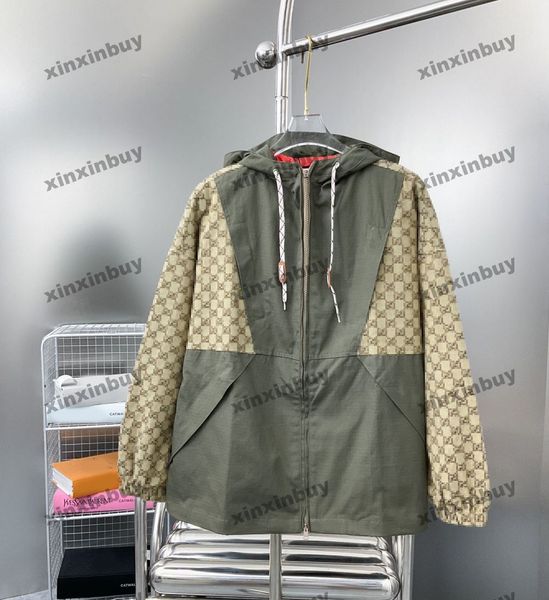 xinxinbuy men designer coat jacket panelled double letter jacquard fabric long sleeve women gray black khaki green xs-2xl, Black;brown
xinxinbuy men designer coat jacket panelled double letter jacquard fabric long sleeve women gray black khaki green xs-2xl, Black;brown