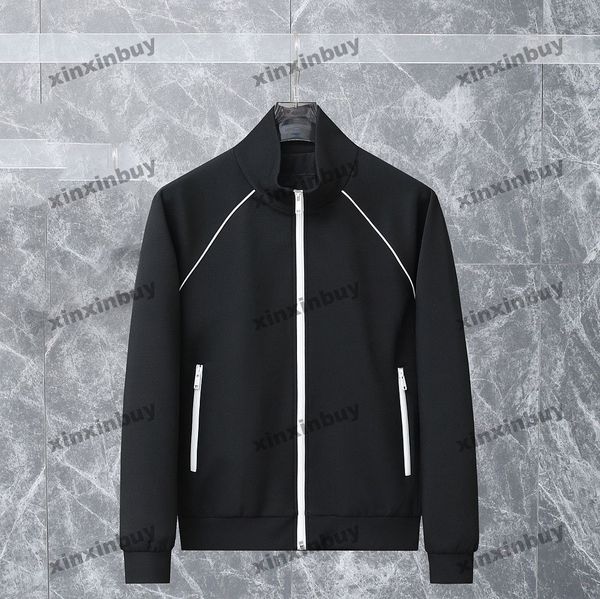 xinxinbuy men designer coat jacket triangle label back fabric long sleeve women gray black red s-xl, Black;brown
xinxinbuy men designer coat jacket triangle label back fabric long sleeve women gray black red s-xl, Black;brown