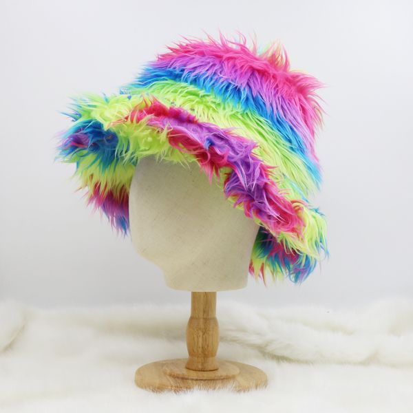 wide brim hats bucket hats women men fashion rainbow faux fur bucket hat winter thickened soft warm fluffy fishing cap outdoor vacation fish, Blue;gray
wide brim hats bucket hats women men fashion rainbow faux fur bucket hat winter thickened soft warm fluffy fishing cap outdoor vacation fish, Blue;gray