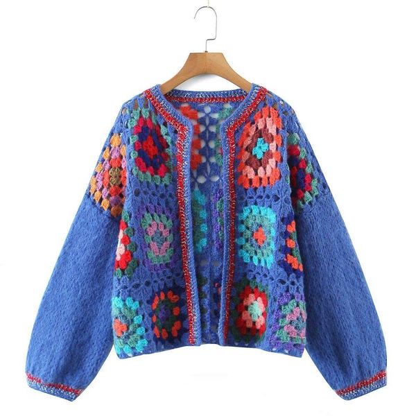 wholesale amoi style sweaters womens handmade grandmother plaid gold silk sweater, White;black
wholesale amoi style sweaters womens handmade grandmother plaid gold silk sweater, White;black