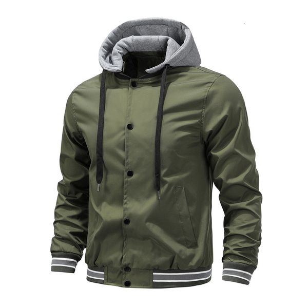men's jackets bomber jacket men spring autumn fashion casual jacket coats men outdoor jogging detachable hood baseball jacket men 23082, Black;brown
men's jackets bomber jacket men spring autumn fashion casual jacket coats men outdoor jogging detachable hood baseball jacket men 23082, Black;brown
