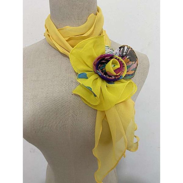 long silk scarf womens western style rose korean all matching fashion collar flower, Blue;gray
long silk scarf womens western style rose korean all matching fashion collar flower, Blue;gray