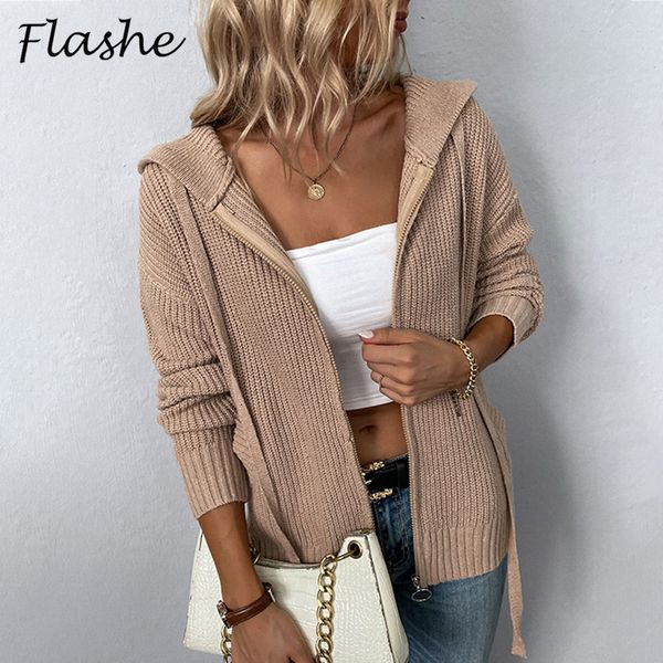 womens knits tees autumn winter hooded knitted cardigan women fashion solid zipper pocket jackets for casual loose sweater 230826, White
womens knits tees autumn winter hooded knitted cardigan women fashion solid zipper pocket jackets for casual loose sweater 230826, White