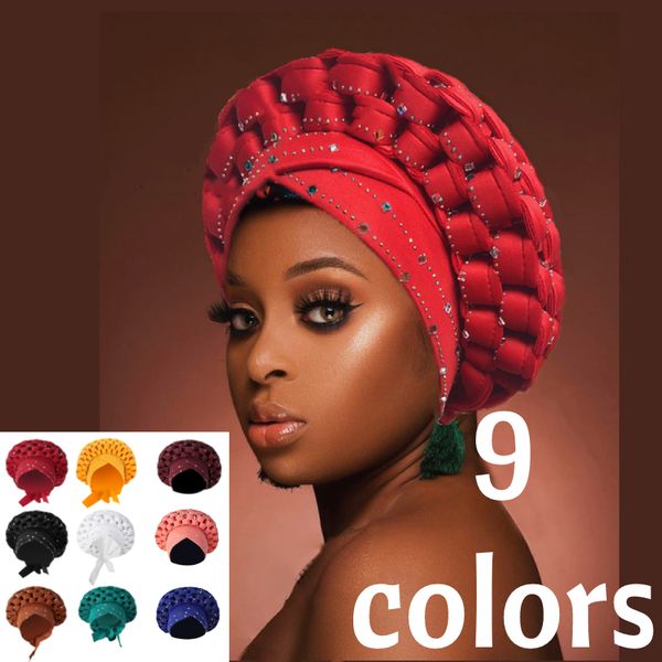 beanie/skull caps exaggerated braids turban cap african sequin head wrap diamonds nigeria auto gele headtie wedding party headwear muslim hi, Blue;gray
beanie/skull caps exaggerated braids turban cap african sequin head wrap diamonds nigeria auto gele headtie wedding party headwear muslim hi, Blue;gray
