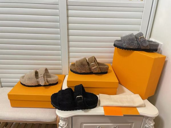 designer shoes slippers logo embroidery mark bom dia sunset flat comfort sandal autumn winter women mule wool fur plush fluffy loafers buckl, Black
designer shoes slippers logo embroidery mark bom dia sunset flat comfort sandal autumn winter women mule wool fur plush fluffy loafers buckl, Black