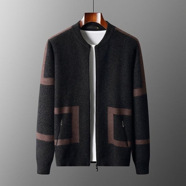 men's sweaters 2023 autumn product long sleeve cardigan sweater with zipper casual men slim coat 230826, White;black
men's sweaters 2023 autumn product long sleeve cardigan sweater with zipper casual men slim coat 230826, White;black