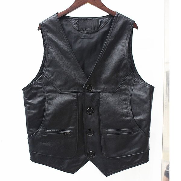 men's vests multi pocket waistcoat cowhide mens suit dress vest genuine leather weskit for big and tall man real blazer 230826, Black;white
men's vests multi pocket waistcoat cowhide mens suit dress vest genuine leather weskit for big and tall man real blazer 230826, Black;white