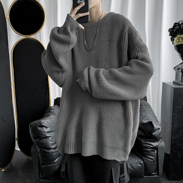 men's sweaters knitted sweater men autunmn winter warm clothing korean fashion long sleeves vintage solid baggy pullover y2k male cloth, White;black
men's sweaters knitted sweater men autunmn winter warm clothing korean fashion long sleeves vintage solid baggy pullover y2k male cloth, White;black