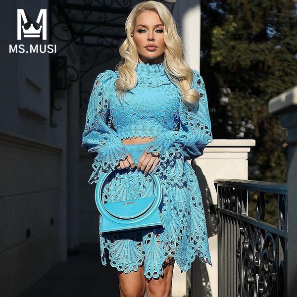 two piece dress msmusi 2023 fashion women lace mesh hollow out set bodycon party long sleeve short mini skirt suit 230826, White
two piece dress msmusi 2023 fashion women lace mesh hollow out set bodycon party long sleeve short mini skirt suit 230826, White