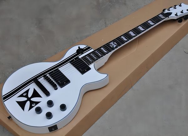 factory custom white electric guitar with rosewood fingerboard,black hardwares,white pearl fret inlay,can be custom
factory custom white electric guitar with rosewood fingerboard,black hardwares,white pearl fret inlay,can be custom