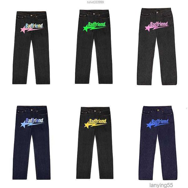 2023 designer mens jeans university y2k jeans badfriend hip hop letter printed black pants men women fashion casual rock wide foot baggy tro, Blue
2023 designer mens jeans university y2k jeans badfriend hip hop letter printed black pants men women fashion casual rock wide foot baggy tro, Blue
