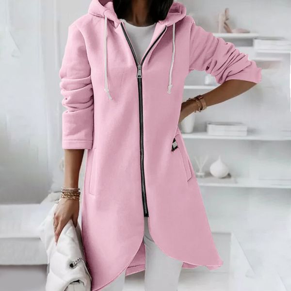 women's hoodies sweatshirts autumn casual women long sweatshirt coat zip up outerwears hooded jacket winter pockets outwear female warm, Black
women's hoodies sweatshirts autumn casual women long sweatshirt coat zip up outerwears hooded jacket winter pockets outwear female warm, Black