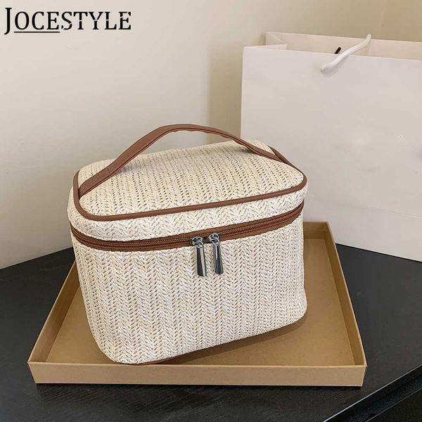 cosmetic bags cases women makeup bag large capacity toiletries cosmetic cases simple solid color storage bag hand-woven straw zipper wash po
cosmetic bags cases women makeup bag large capacity toiletries cosmetic cases simple solid color storage bag hand-woven straw zipper wash po