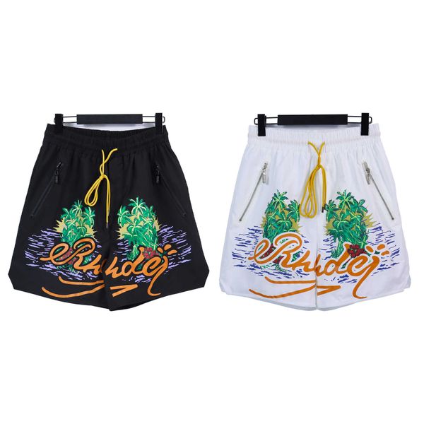 chaopai rhude coconut tree letter printing casual shorts men's and women's high street elastic beach sports capris, White;black
chaopai rhude coconut tree letter printing casual shorts men's and women's high street elastic beach sports capris, White;black