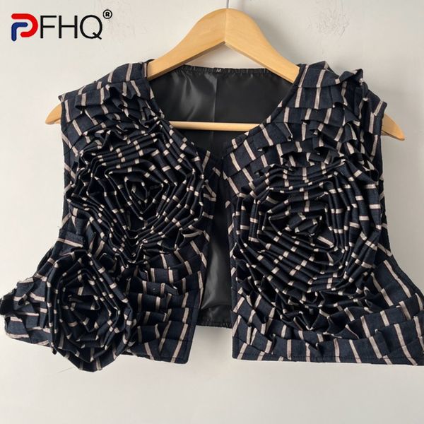 men's vests pfhq short striped threedimensional patterned waistcoat stacked design autumn creativity haute quality vest 21z1923 230826, Black;white
men's vests pfhq short striped threedimensional patterned waistcoat stacked design autumn creativity haute quality vest 21z1923 230826, Black;white