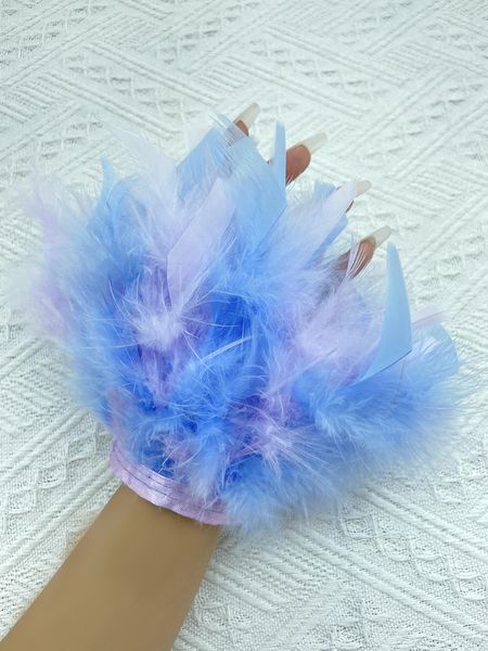 fingerless gloves women natural fur feather cuffs snap on bracelet arm cuff shirts sleeves for women real ostrich feather anklet wrist cuff, Blue;gray
fingerless gloves women natural fur feather cuffs snap on bracelet arm cuff shirts sleeves for women real ostrich feather anklet wrist cuff, Blue;gray