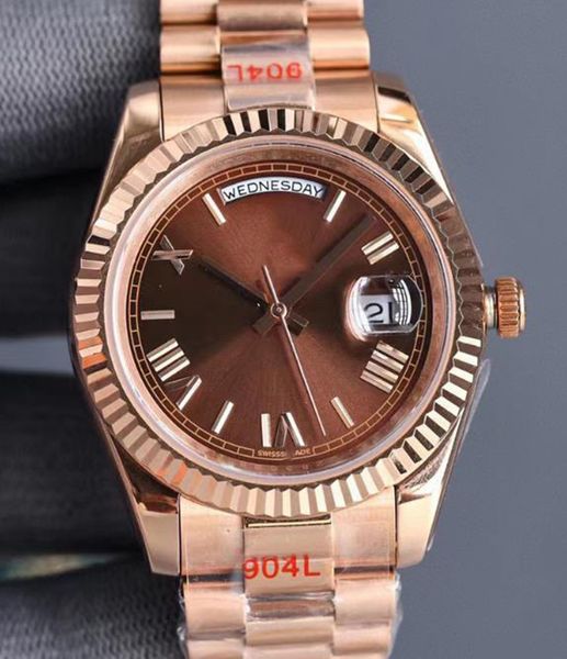 wholesale luxury men's designer watches aaa quality 40mm automatic mechanical movement rose gold stainless steel strap folding buckle s, Slivery;brown
wholesale luxury men's designer watches aaa quality 40mm automatic mechanical movement rose gold stainless steel strap folding buckle s, Slivery;brown