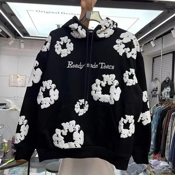 women s hoodies sweatshirts high street cotton foam printed letters embroidered casual hoodie 230826, Black
women s hoodies sweatshirts high street cotton foam printed letters embroidered casual hoodie 230826, Black