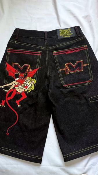 women's shorts y2k shorts minus two demon graphic embroidery baggy denim shorts summer harajuku hip hop punk rock gothic basketball sho, White;black
women's shorts y2k shorts minus two demon graphic embroidery baggy denim shorts summer harajuku hip hop punk rock gothic basketball sho, White;black