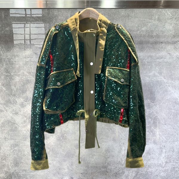 men's jackets fall workwear jacket women short fashion sequin studded ins foreign style shiny stage costumes 230826, Black;brown
men's jackets fall workwear jacket women short fashion sequin studded ins foreign style shiny stage costumes 230826, Black;brown