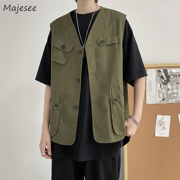 men's vests men design stylish streetwear japanese fashion allmatch teens summer hip hop handsome clothing 230826, Black;white
men's vests men design stylish streetwear japanese fashion allmatch teens summer hip hop handsome clothing 230826, Black;white