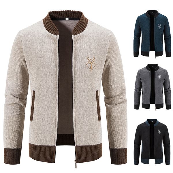 men's jackets autumn winter knit sweater jackets men's korean baseball jumper cold blouse streetwear y2k sweatshirts male trench c, Black;brown
men's jackets autumn winter knit sweater jackets men's korean baseball jumper cold blouse streetwear y2k sweatshirts male trench c, Black;brown